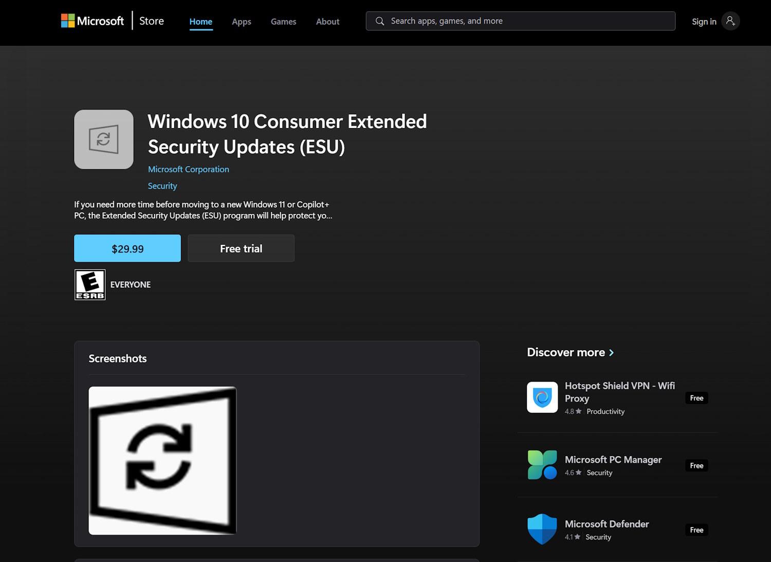 Windows 10 Consumer Extended Security Updates slide into the Microsoft ...